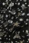 Fabienne Chapot semi-transparante maxi jurk Folie met sterren en glitters zwart zilver - Thumbnail 1
