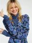 Fabienne Chapot gebloemde wikkeljurk Flake van gerecycled polyester blauw - Thumbnail 4