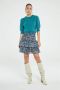Fabienne Chapot Ruffle Strip Rok in Itsy Ditsy Pink Multicolor Dames - Thumbnail 2