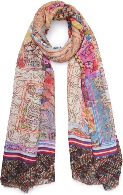 Faliero Sarti Florence Multikleurige Sjaal van Multicolor Dames