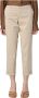 Fay Cropped Trousers Beige Dames - Thumbnail 2