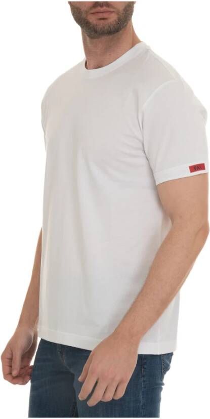 Fay Effen T-shirt met Armlogo Wit Heren