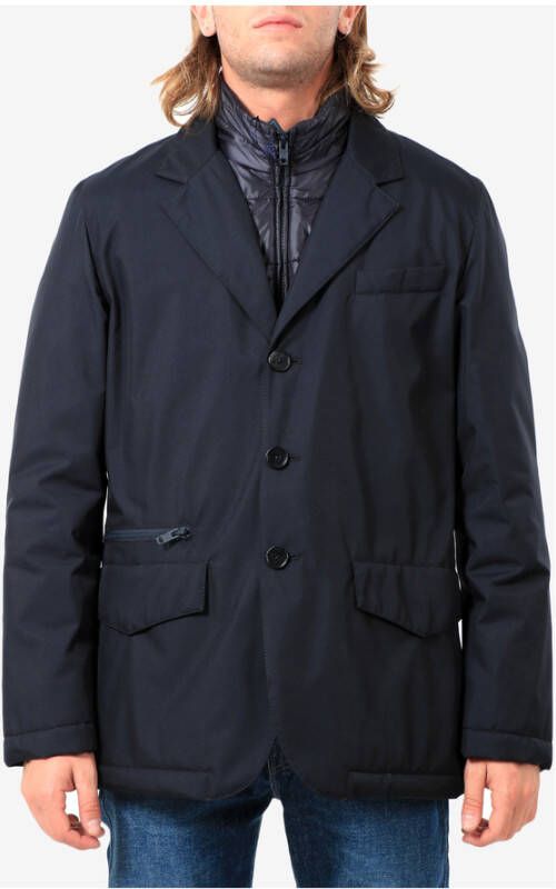 Fay Lichte jas Blauw Heren