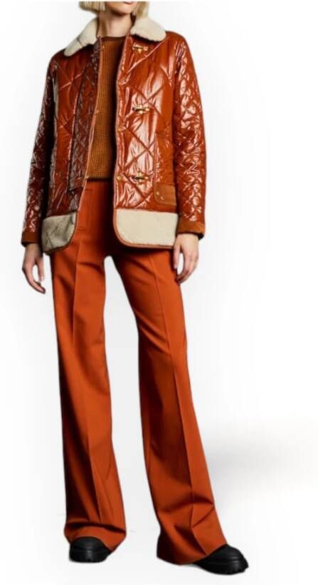 Fay Leather Jackets Bruin Dames