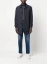 Fay Jas met enkele rij knopen Blauw Heren - Thumbnail 4