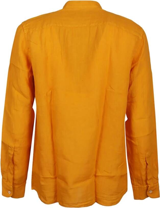 Fay Normaal Overhemd Oranje Heren