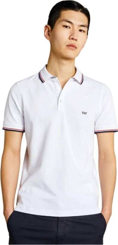 Fay Polo Shirts Wit Heren