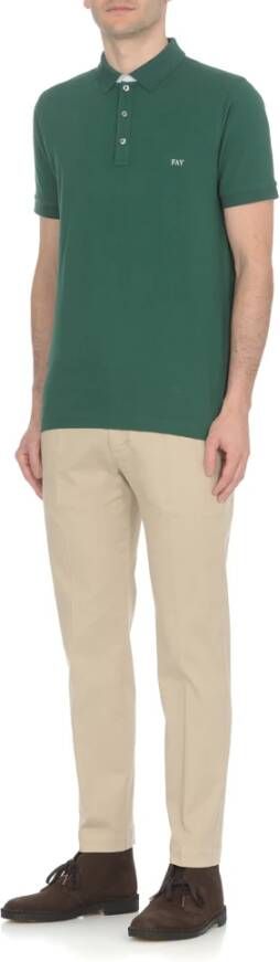 Fay Poloshirt Groen Heren