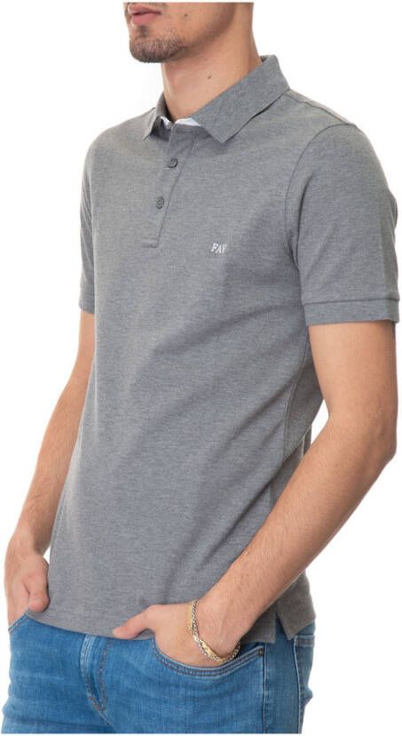 Fay Poloshirt Grijs Heren