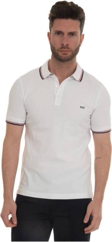 Fay Short sleeve polo shirt Wit Heren
