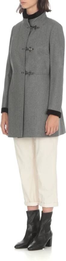 Fay Single-Breasted Coats Grijs Dames