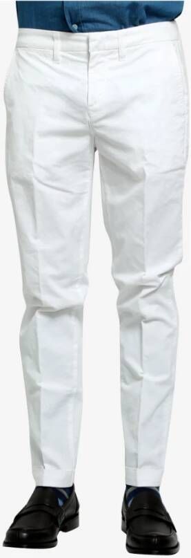 Fay Slim-fit Trousers Wit Heren