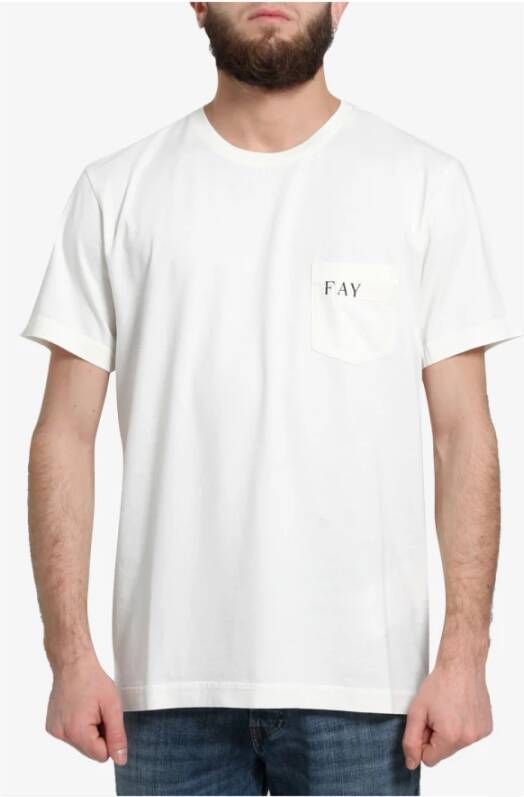 Fay T-Shirts Wit Heren