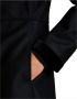 Fay Zwarte wollen jas met funnel neck Black Dames - Thumbnail 3