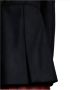 Fay Zwarte wollen jas met funnel neck Black Dames - Thumbnail 4