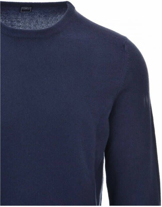Fedeli Sweater Blauw Heren