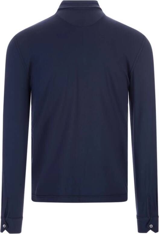Fedeli Polo Shirt Blauw Heren