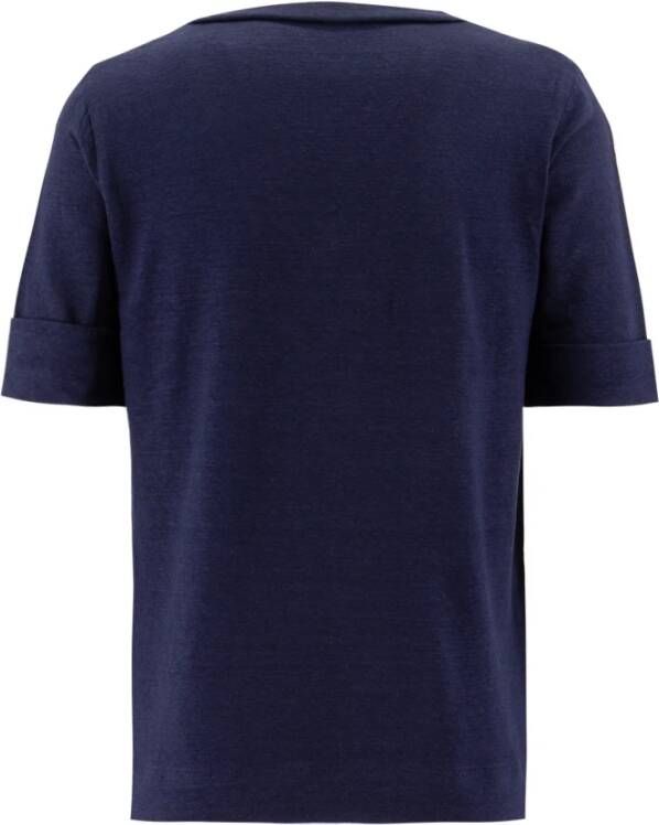 Fedeli T-shirts Blauw Dames