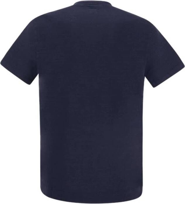 Fedeli T-Shirts Blauw Heren
