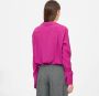 Federica Tosi Lange mouwen blouse in pioenroze zijde mix Purple Dames - Thumbnail 3
