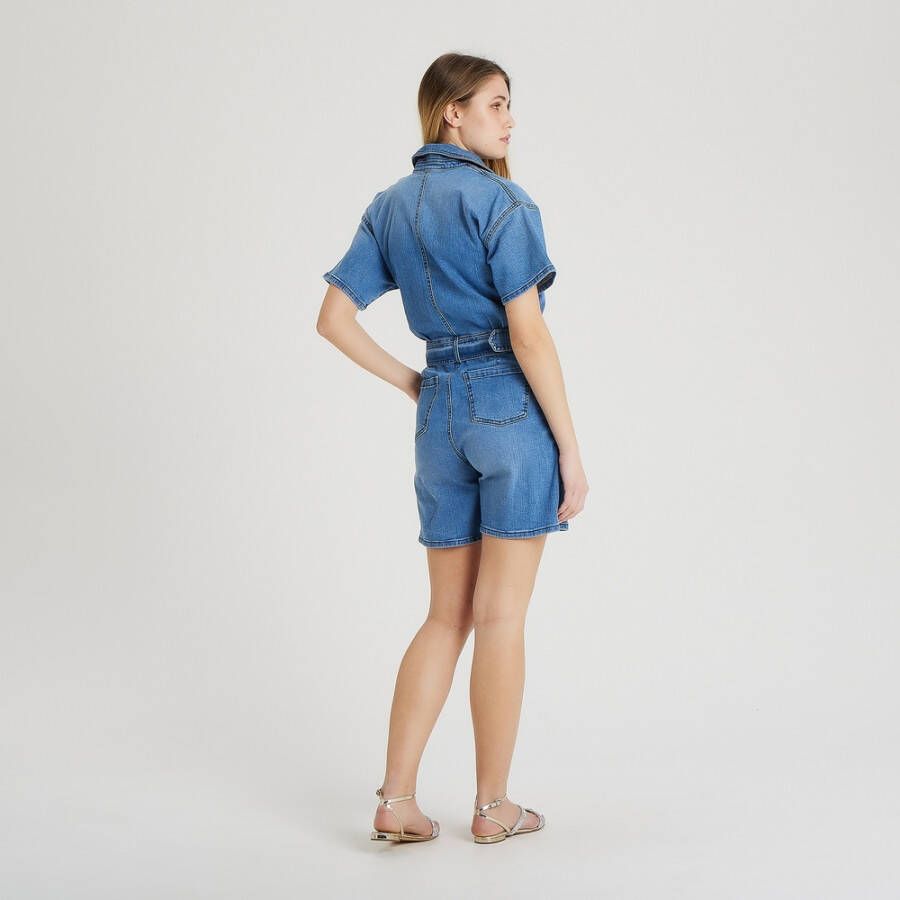 Federica Tosi Playsuits Blauw Dames