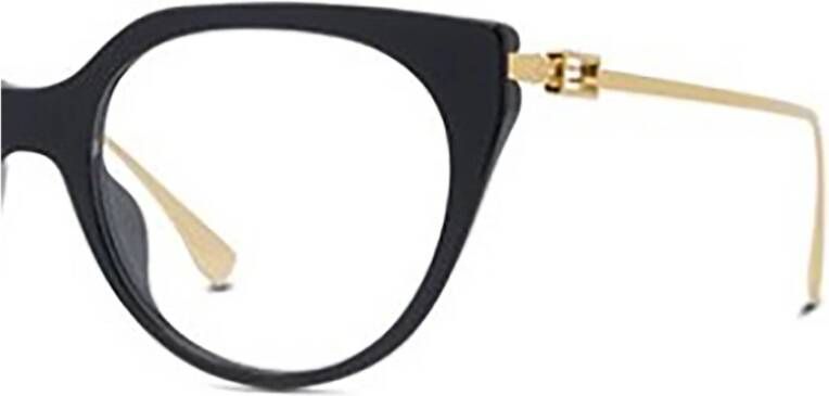Fendi Zwarte Ss23 Dames Optische Brillen Zwart Dames
