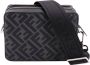 Fendi Stijlvolle leren cross body tas met FF-inzetstuk Zwart Heren - Thumbnail 2