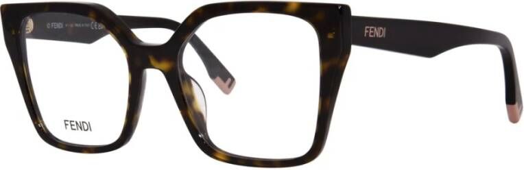 Fendi Designer Brilmonturen Bruin Dames