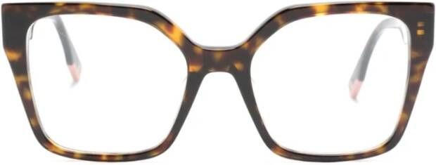 Fendi Fe50002I 052 Optical Frame Bruin Dames