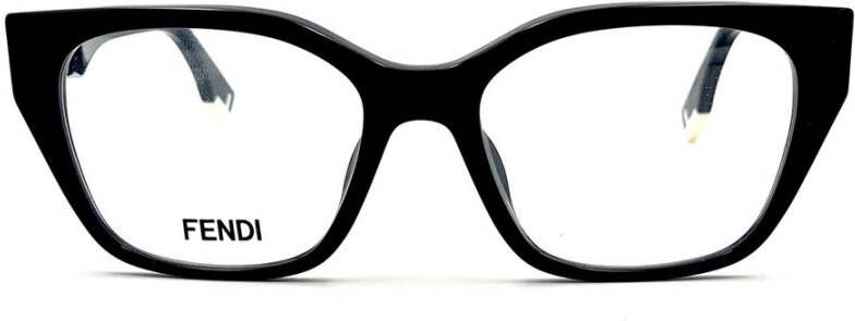 Fendi Stijlvolle damesbril met plastic montuur Zwart Dames