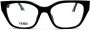 Fendi Stijlvolle damesbril met plastic montuur Black Dames - Thumbnail 2
