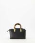Fendi Satchels Small Leather Boston Bag in zwart - Thumbnail 3