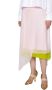 Fendi Zijden rok met asymmetrische zoom Roze Dames - Thumbnail 2