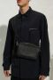 Fendi Zwarte Leren Schoudertas met Logo Black - Thumbnail 2
