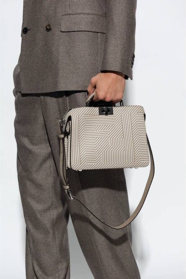 Fendi Peekaboo IseeU Mini schoudertas Beige Heren