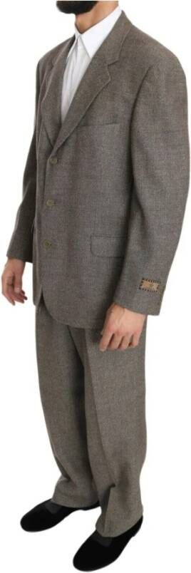 Fendi Single Breasted Suits Bruin Heren