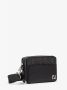 Fendi Zwarte Leren Crossbody Tas met FF Metalen Appliqué Black - Thumbnail 2