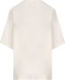 Fendi Katoenen T-Shirt met Logo White Dames - Thumbnail 2