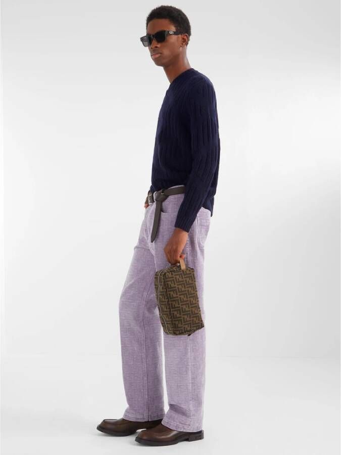 Fendi Toilet Bags Bruin Heren