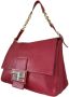 Fendi Vintage Preated Big Mamma Baguette Rood Dames - Thumbnail 2