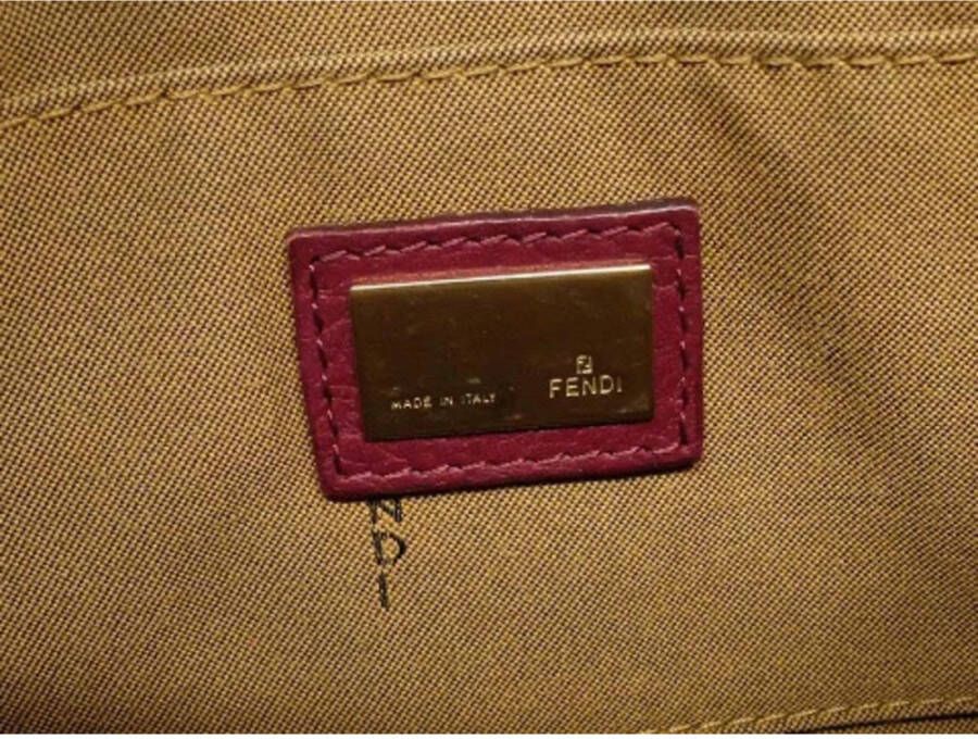 Fendi Vintage Pre-eigendom canvas Fendi-bags Paars Dames