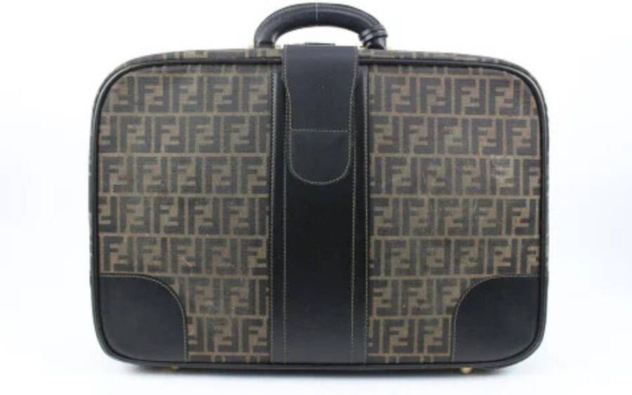 Fendi Vintage Pre-eigendom canvas Fendi-bags Zwart Dames