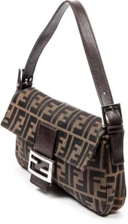 Fendi Vintage Pre-owned Canvas handbags Brown Dames