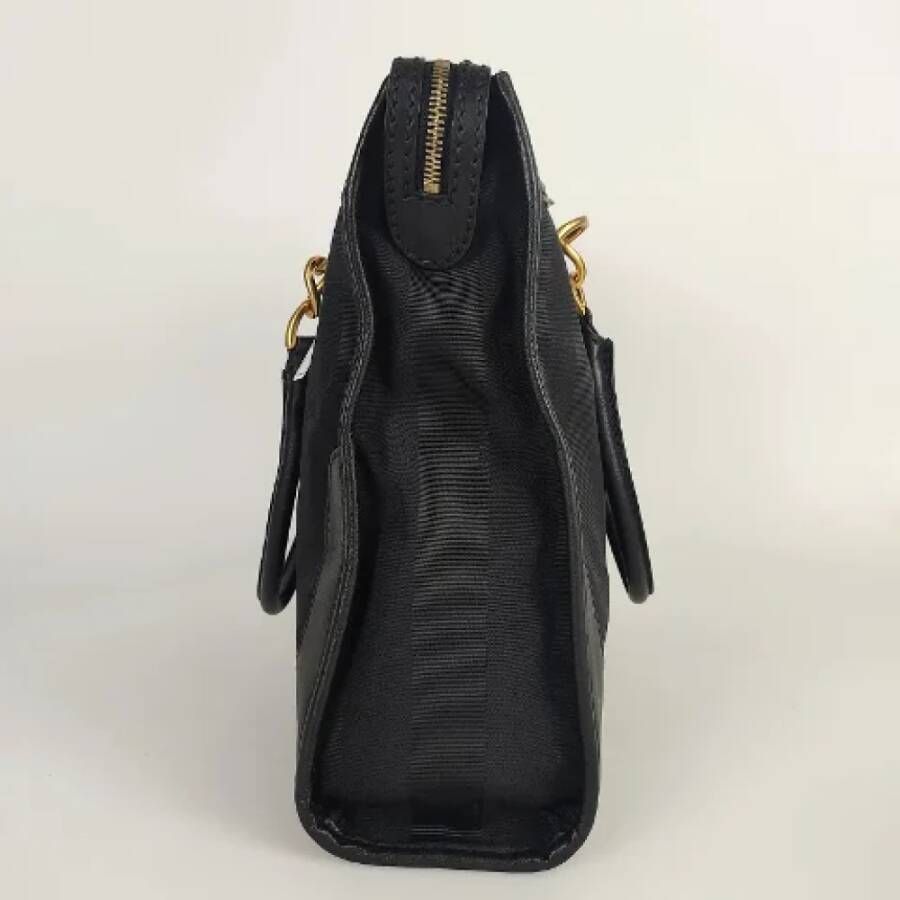 Fendi Vintage Pre-owned Canvas handbags Zwart Dames