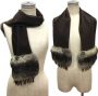 Fendi Vintage Pre-owned Cashmere scarves Bruin Dames - Thumbnail 2