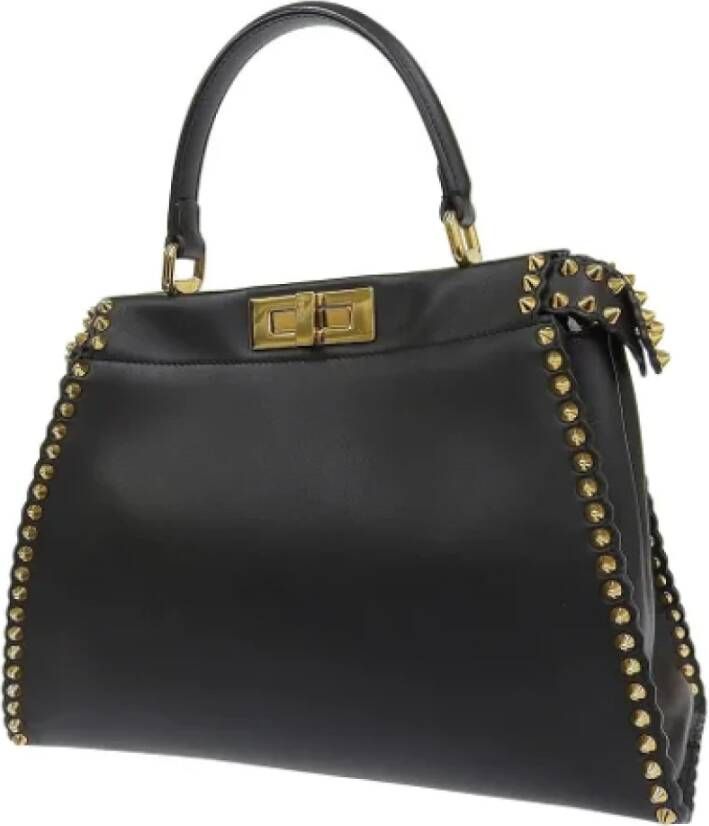 Fendi Vintage Pre-owned Leather fendi-bags Zwart Dames