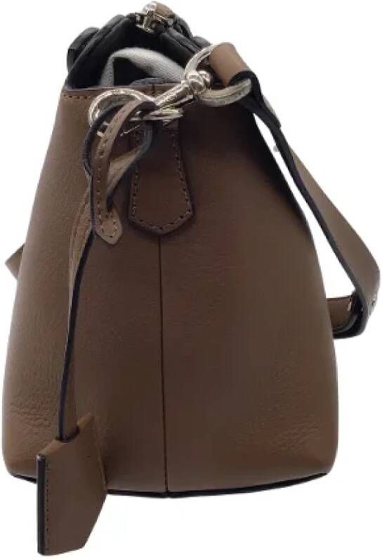 Fendi Vintage Pre-owned Leather handbags Bruin Dames