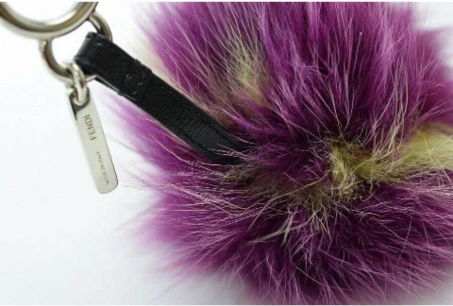 Fendi Vintage Voldoende lederen sleutelhouders Paars Dames