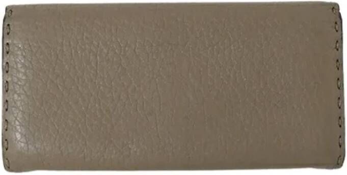 Fendi Vintage Pre-owned Leather wallets Gray Dames