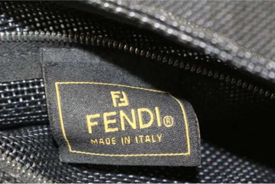 Fendi Vintage Preated Mesh Fendi-Bags Zwart Dames